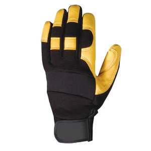 Gants de travail en cuir PU de haute qualité avec dragonne réglable Vêtements de sécurité supérieurs pour la protection des mains Prix - Product Image 3
