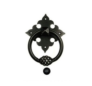 Modern Style Metal <b>Door</b> Knocker <b>Vintage</b> Look Black Coated Finished <b>Door</b> Knocker Elegant for Home Hotel Villas Decor - Product Image 1