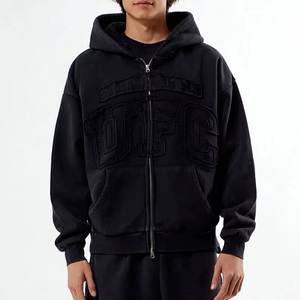 Sudadera con capucha de lavado ácido con logotipo personalizado | Sudaderas con capucha de calle vintage de gran tamaño al por mayor | Proveedor de sudaderas con logotipo personalizado - Product Image 1