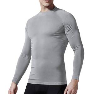Chemises de gymnastique de Compression à manches longues, Rashguard MMA personnalisé, protection anti-éruption pour hommes avec logo personnalisé - Product Image 1