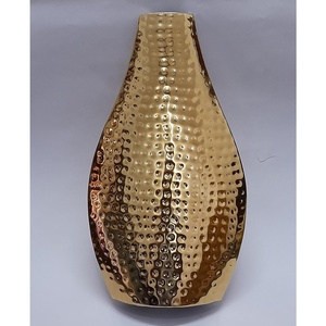 Jarrón alto de Metal niquelado, decoración de Metal atemporal, florero personalizable, jarrón elegante personalizado para el hogar y la Oficina - Product Image 3