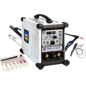 Système de soudage TIG PROTIG 201 AC/DC HF FV avec accessoires 10-200 A refroidi au gaz GYS pour outils d'atelier - Product Image 1