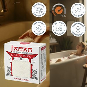 Sal de Baño de Rosas Japonesas con Aroma Floral, Cristales Minerales, Producto de Cuidado de Belleza, Suministro al por Mayor, Marca Privada OEM, Producción en Letonia, UE - Product Image 1