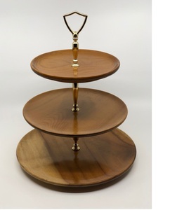 Modern 3-Layer Oven Safe Cupcake Stand Wooden Dessert Tray for <b>Tea</b> <b>Party</b> Wedding <b>Decorative</b> Kitchen Use - Product Image 3