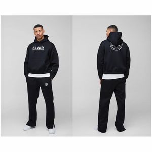 Sudadera con capucha de gran tamaño de calidad superior para hombre 100% algodón diseño de hombro caído alto peso para estampado de hojaldre de gran tamaño - Product Image 1