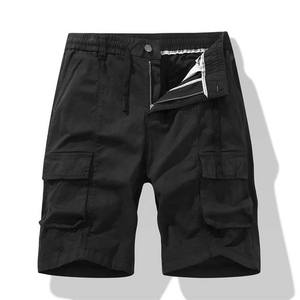 Nuevos pantalones cortos Cargo de cintura elástica de gran venta, pantalones cortos transpirables con cordón para hombre con bolsillos, precio barato, alta calidad - Product Image 4