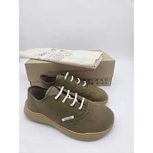 Chaussures tendance en toile pour enfants Rad Black, style pieds nus, à lacets, bout rond, vert uni, respirantes, toutes saisons, semelle intermédiaire en EVA, semelle extérieure en caoutchouc - Product Image 4