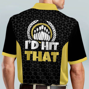 Custom Printed <b>Bowling</b> Polo <b>Shirt</b> 100% Polyester Quick Dry Breathable OEM Service New Arrival High Quality - Product Image 5