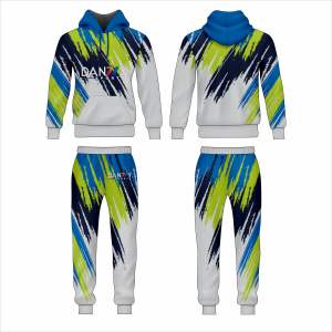 ชุดวอร์มมีฮู้ดกันลม ผ้าฟลีซซับเหงื่อ ใส่สบายสำหรับฤดูหนาว แบบยูนิเซ็กซ์  สามารถปรับแต่งโลโก้ด้านหน้าได้ ลายเรียบ  แบบพิมพ์ลายด้วยความร้อน - Product Image 4