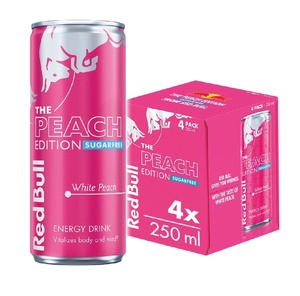 Bebida Energética Red Bull Premium Sin Azúcar Edición Verano Melocotón Blanco 250ml Paquete al por Mayor para Negocios y Reventa - Product Image 5