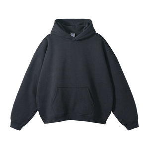 Sudadera con Capucha Oversize Casual de Invierno para Hombre, 100% Algodón, Lisa, Deportiva, de Manga Larga, Bordada - Product Image 6