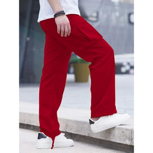 <b>Men's</b> Multi-Pocket Cargo Pants <b>Overalls</b> 100% Cotton Breathable Drawstring Closure High Street Style-Stylish Comfortable Low - Product Image 5