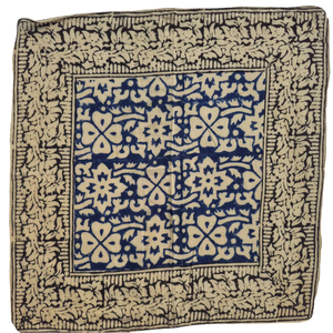 Bandana carré en coton bohème léger, imprimé à la main, accessoire pour cheveux/cou, respirant, réutilisable, cadeau pour une utilisation en extérieur - Product Image 1