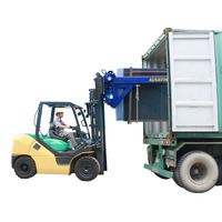 Solutions de manutention de dalles de pierre Chargeur de dalles à flèche pour chariot élévateur Ausavina Simplifier le déchargement de dalles à gros faisceaux jusqu'à 5 tonnes