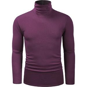 Pull-over à col ras du cou pour hommes Design en polyester tricoté pour le confort et le style - Product Image 1