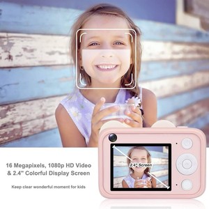 Fotocamera digitale ricaricabile 16MP per bambini con 2.4 Video 1080p \ "e Mini stile scheda 32GB per bambini - Product Image 4