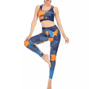 Elegante juego de yoga impreso por sublimación para sesiones de gimnasio activo 2025 Yoga por sublimación a la venta - Product Image 4
