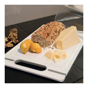 Stefanplast 34x22cm CHEF Tortora Tagliere <b>Plastic</b> Chopping <b>Block</b> - Product Image 2