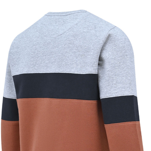 Personnalisable 100% coton hommes gris chiné couleur bloc sweat hiver à capuche respirant tricoté Style sweats à capuche - Product Image 5
