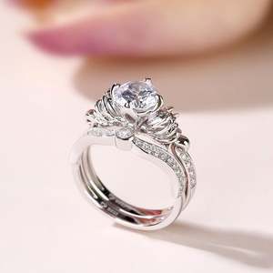 Jeulia Classic Round Cut <b>Skull</b> <b>Ring</b> Set-Perfect Gift - Product Image 5