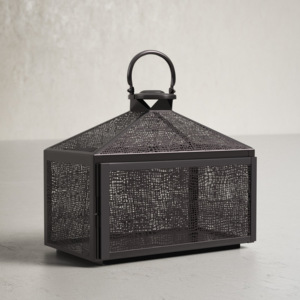 Modern Style Iron LED Lighting Candle Pillar Holder Home Use Christmas <b>Lanterns</b> Mesh Windows Centerpieces Table Handmade - Product Image 1