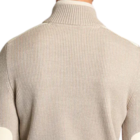 Herren Hybrid-Strickjacke mit Gepolstertem Vorderteil Reißverschluss Maßgeschneiderte Passform Lässige Winter-Layering-Jacke Atmungsaktiv Schnelltrocknend