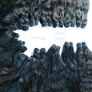 Extensions de cheveux vierges naturels non traités cuticule alignée traitement chimique Texture droite libre brut indien vietnamien humain - Product Image 4