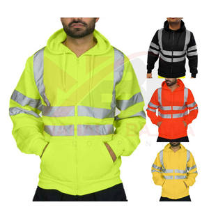 Chaqueta de trabajo de seguridad reflectante de alta visibilidad Tráfico Construcción de carreteras Seguridad Poliéster Algodón para trabajo al aire libre - Product Image 6