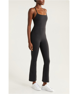 Mono Elegante para Fiesta Nocturna, Nuevo Mono Largo Informal y Transpirable para Mujer, Mono Liso de una Pieza con Rayas, Color Negro Personalizado - Product Image 3