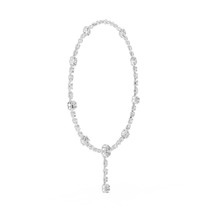 Collar de Diamantes de Corte Ovalado Cultivados en Laboratorio, Chapado en Oro Rosa de 10K - Royale Drop Signature Edition Crownline Icona Luxe Grand Empress - Product Image 4