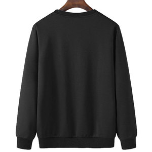 Sweat-shirt décontracté à col rond pour hommes, couleur unie, tissu d'hiver, motif imprimé à l'extérieur, taille XL, sérigraphie en soie teinte unie - Product Image 2