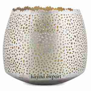 Soporte votivo de Metal de último diseño hermoso Color dorado nuevo diseño votivo de Metal para iluminación de velas Uso de decoración de boda - Product Image 3