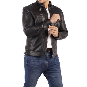 Vêtement de mode Veste en cuir pour homme Veste en cuir de haute qualité Logo personnalisé Veste en cuir - Product Image 1