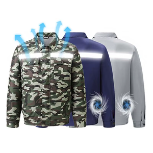 Wholesale Outdoor USB Powered <b>Cooling</b> Jacke with 2 Fans Sun-proof Air Conditioned Clothes for Summer Fishing Hiking - Product Image 1