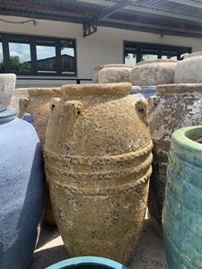 Grand pot en céramique émaillée moderne avec trou de drainage pour jardin intérieur/extérieur et décoration intérieure - Product Image 2