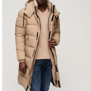 Veste d'hiver personnalisée en nylon et polyester Manteau de duvet pour hommes Manches longues Vestes respirantes en duvet High Street - Product Image 1