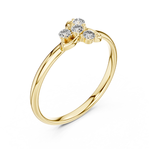 Heer jewels Bague de luxe 10K Design tendance pour femme - Product Image 6