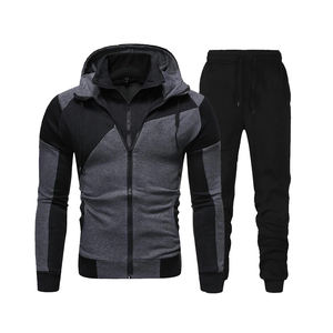 Customized Tracksuit Long Sleeve <b>Hoodie</b> Zipper Jogging Trouser Fitness <b>Running</b> Suit Casual Contrast Color Clothing Sportswear - Product Image 6