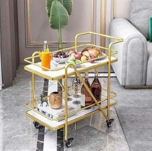 Chariot de service de luxe en métal décoratif de la meilleure qualité pour la décoration à la maison et les hôtels et le bureau - Product Image 1