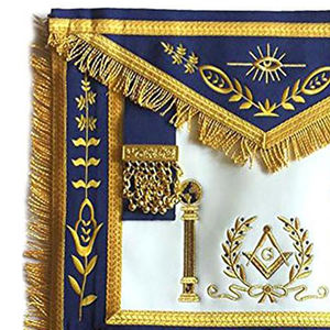 Tablier de maître maçonnique Regalia maçonnique Blue Lodge tabliers d'officiers avec col regalia - Product Image 6