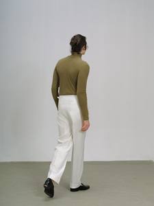 Camisa de cuello alto de lana de alta calidad para hombre Heritage, estampado informal de invierno, tela tejida de sarga transpirable, soporte antiarrugas ODM - Product Image 6