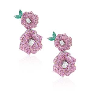 ต่างหูห้อยทรงสวย ดีไซน์ลายดอกไม้ - Product Image 2