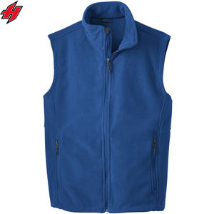 Chaleco de lana polar barato de fábrica al por mayor chaqueta sin mangas personalizada para invierno Chaleco de invierno para hombre con logotipo bordado personalizado - Product Image 3