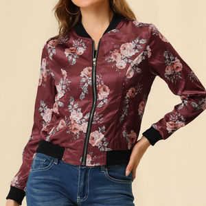 Chaqueta Bomber cómoda y transpirable para mujer, ropa informal, chaqueta Bomber de secado rápido para mujer más vendida - Product Image 5