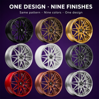 Jantes forgées noires à sept branches avec rivets rouges, 2 pièces, 18 19 20 21 pouces, 5x112 5x114.3 5x120 BMW M4