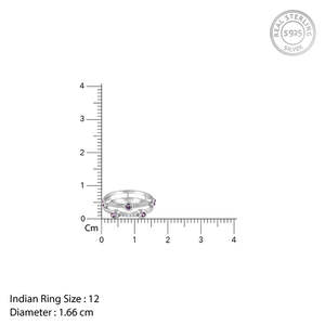 Anillo chisporroteante de plata de moda Estilo hip-hop moderno con incrustaciones de piedras preciosas para niños Hecho de aleación de zinc - Product Image 4