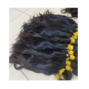 Extensions de Cheveux Bruts Vierges Remy 100% Super Double Dessiné Cuticule Alignée Bon Prix Bundle de Cheveux Humains dans le Style de Vague Naturelle - Product Image 1