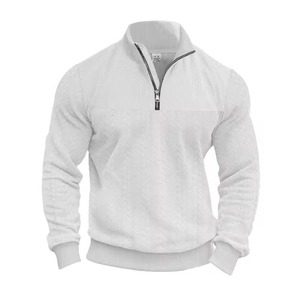 Qualité supérieure personnalisé hommes 300 grammes col montant polaire lourd sweats à capuche 100% coton hiver solide motif brodé - Product Image 4
