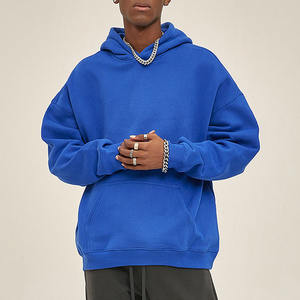 Mejor venta de alta calidad de algodón francés Terry Drop Shoulders Oversized Pullover Hoodies Plain Unisex Custom Hoodies - Product Image 2