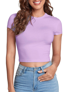 T-shirts courts sexy pour femmes, t-shirts blancs pour femmes, t-shirts courts pour femmes, vêtements d'été pour femmes, coton - Product Image 2